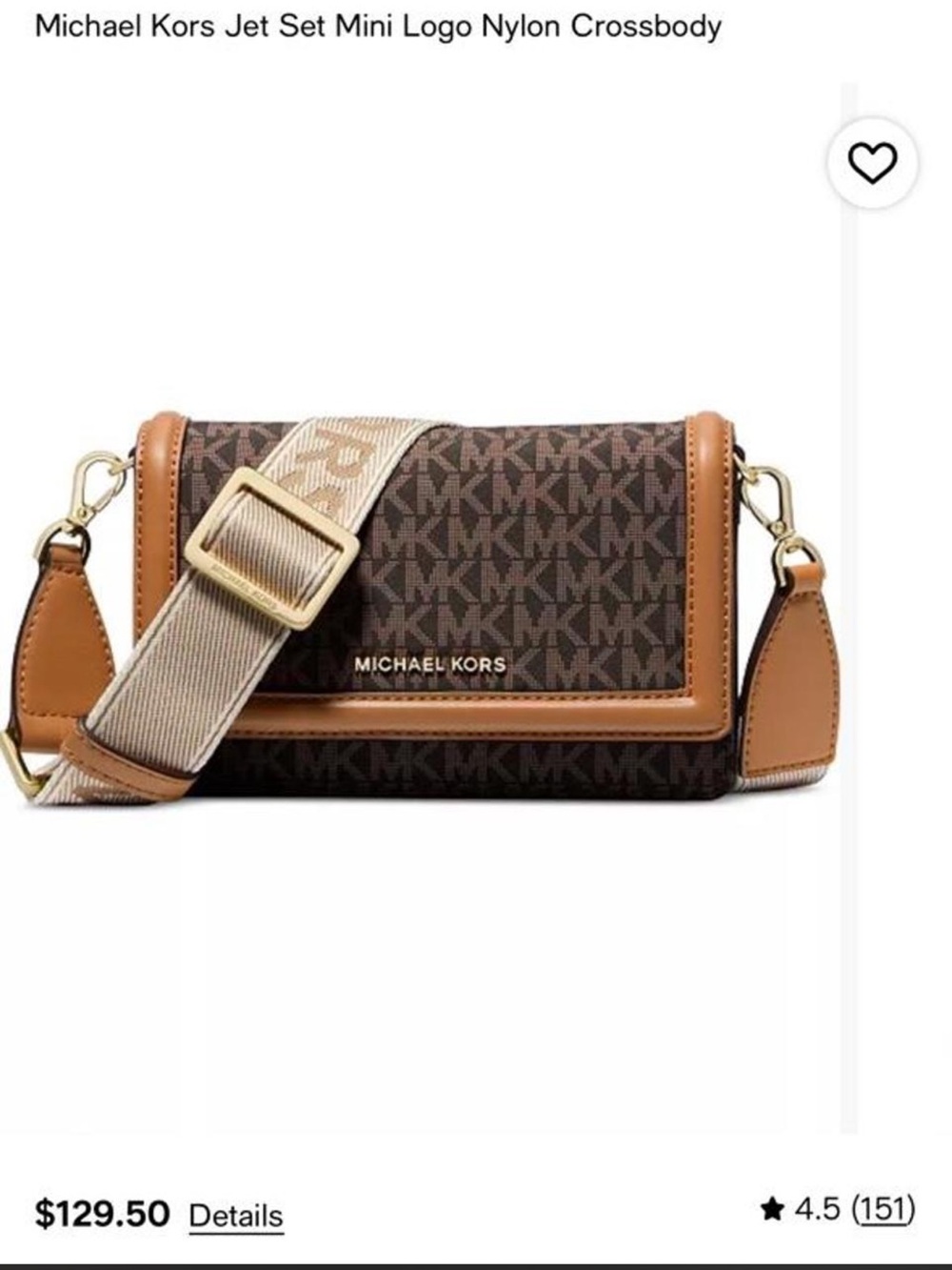 Michael Kors mini phone crossbody.